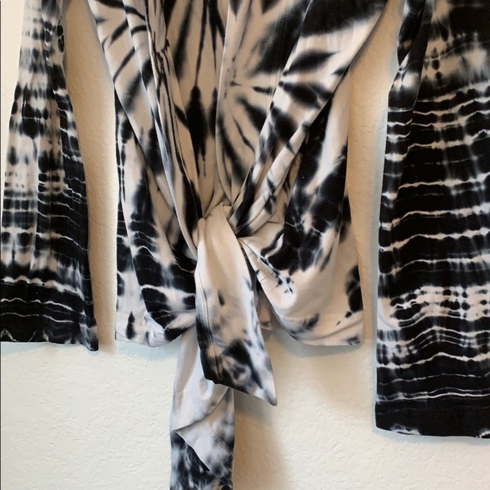 Hard Tail Tie Dye Wrap Yoga Crop Top Size Small - Picture 2 of 6